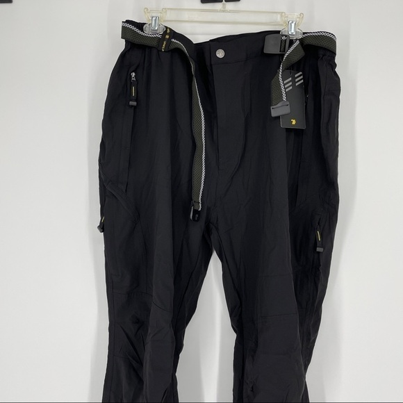 TBMPOY Outdoor Quick-Dry Lightweight Waterproof Hiking Mountain Pants with Belt - Picture 7 of 9